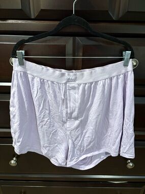 SKIMS Lavender Women's Lounge Boxer Shorts
